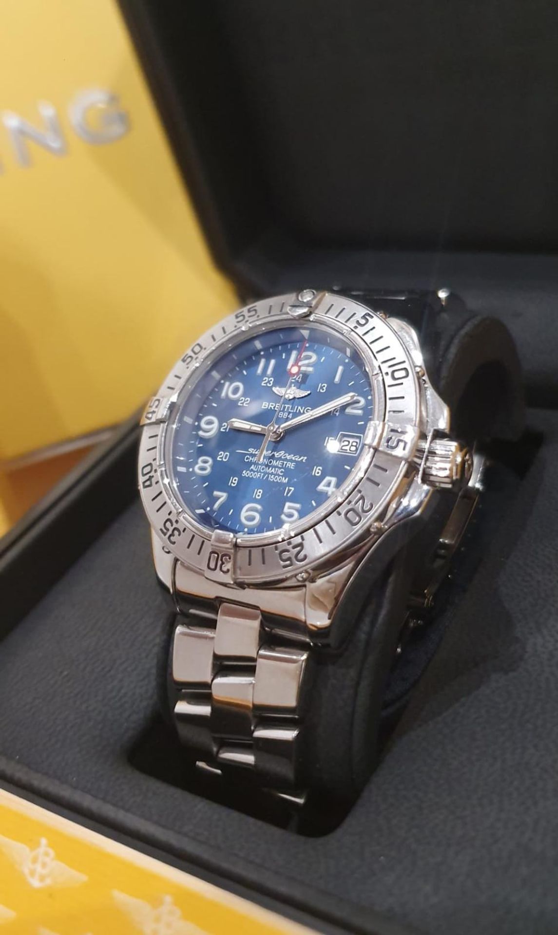 BREITLING SUPEROCEAN 43mm Chronometre Automatic Box & Papers Mens Swiss Watch NO VAT - Image 4 of 10