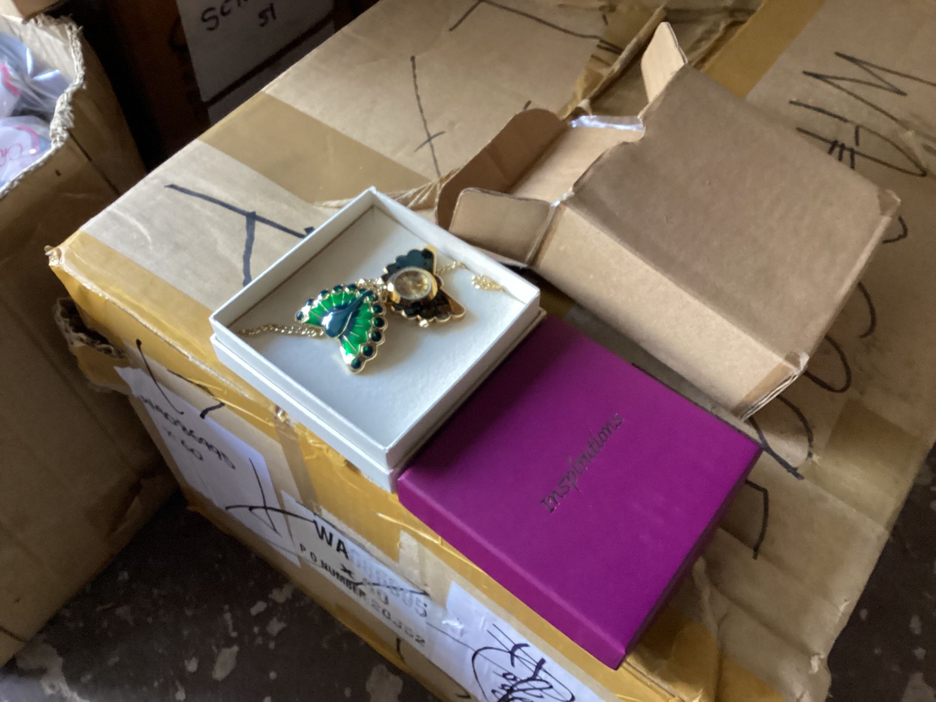 60 Boxed Watch with Peacock Pendant by Inspirations *NO VAT* - Image 2 of 3