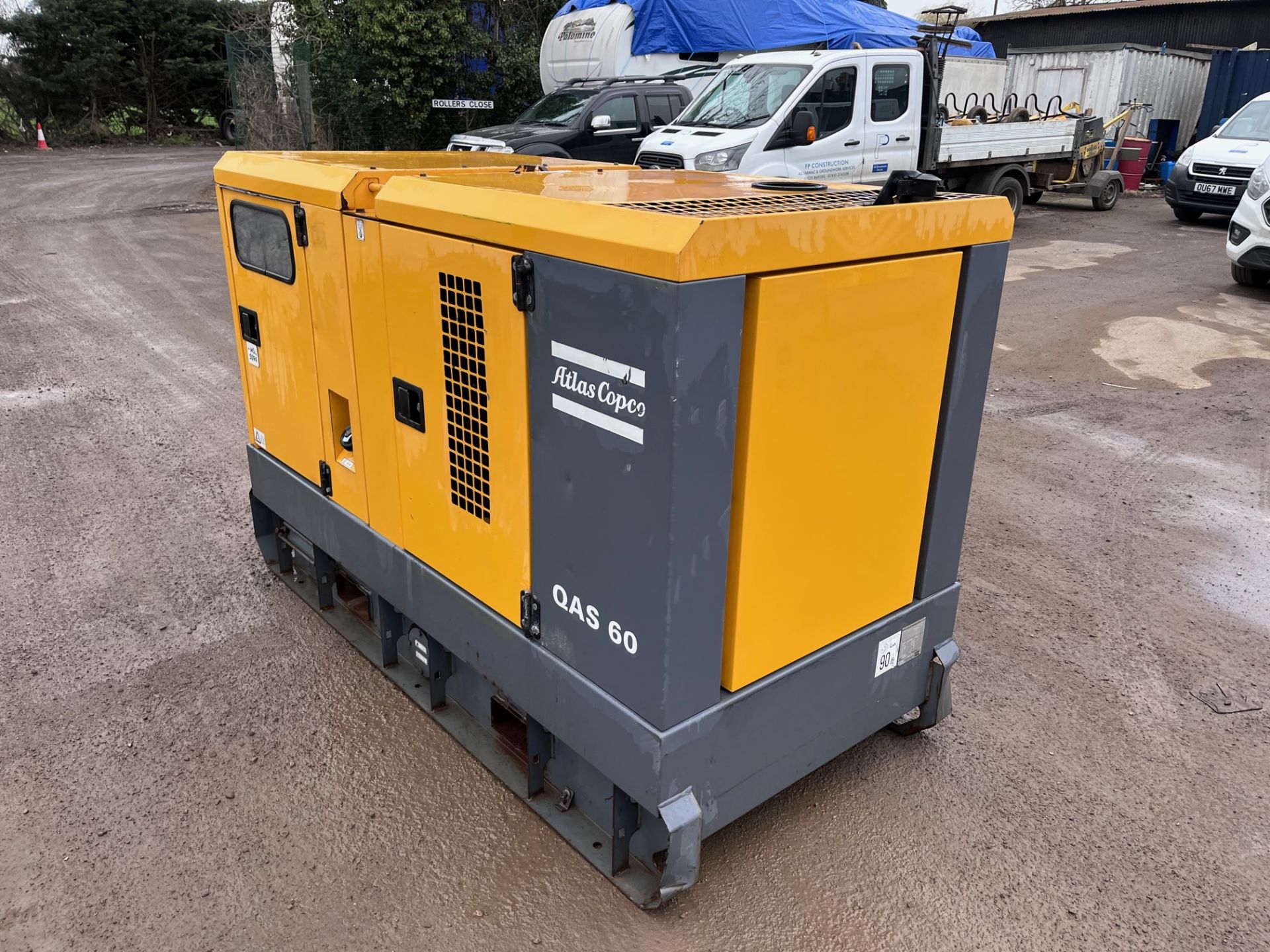 2015 Atlas Copco 60 KVA Silent generator, 11000 hours, Perkins turbo engine *PLUS VAT* - Image 3 of 7