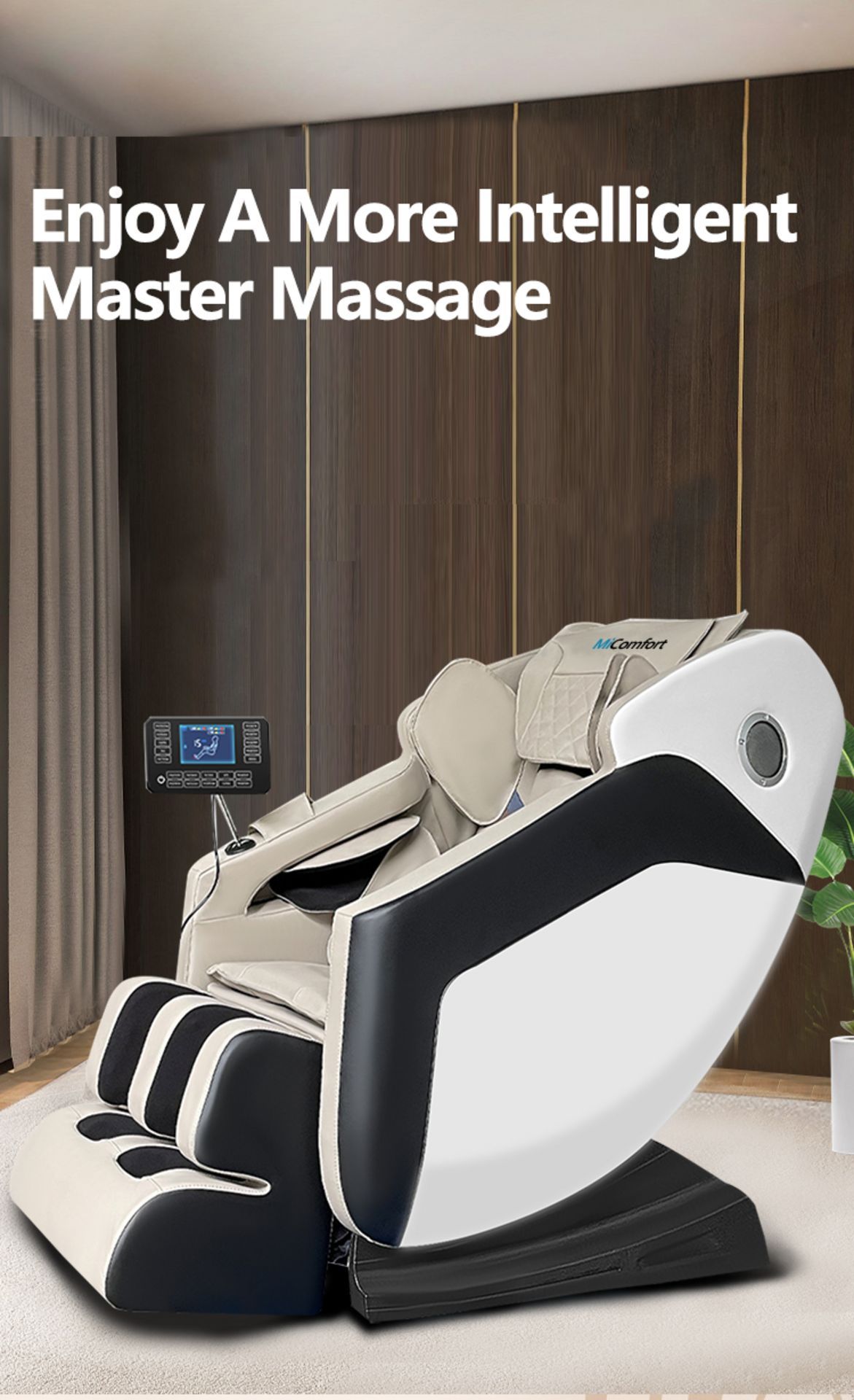 Brand New in Box MiComfort Full Body SL Track Massage Chair in White RRP