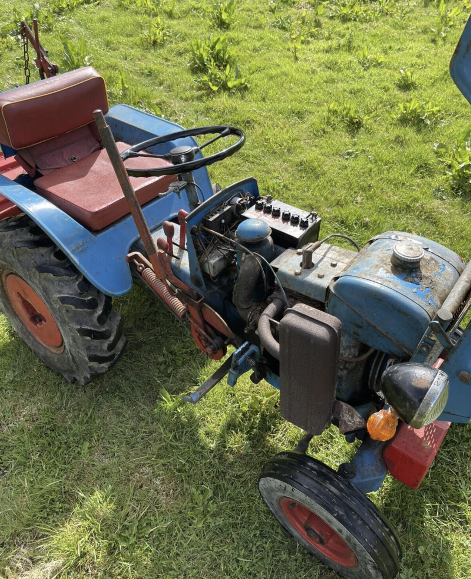 Gutbrod tractor and rotavator - Image 5 of 9