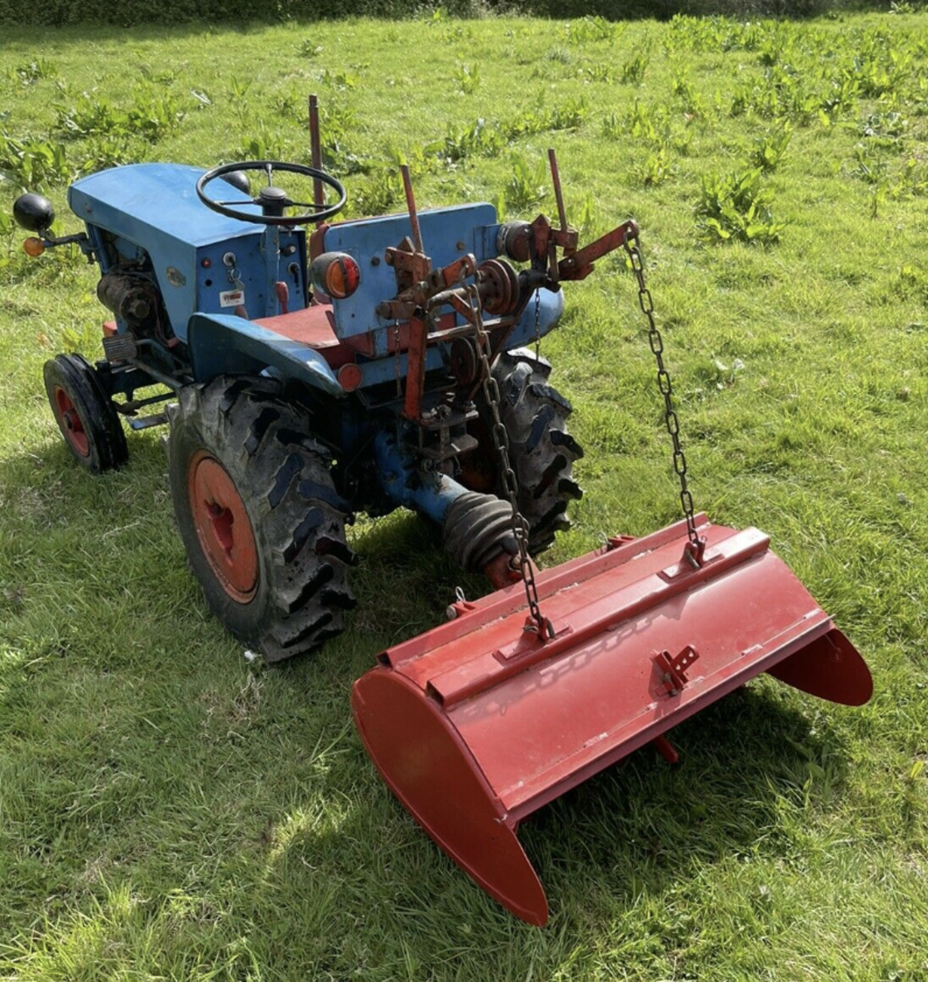 Gutbrod tractor and rotavator - Image 8 of 9