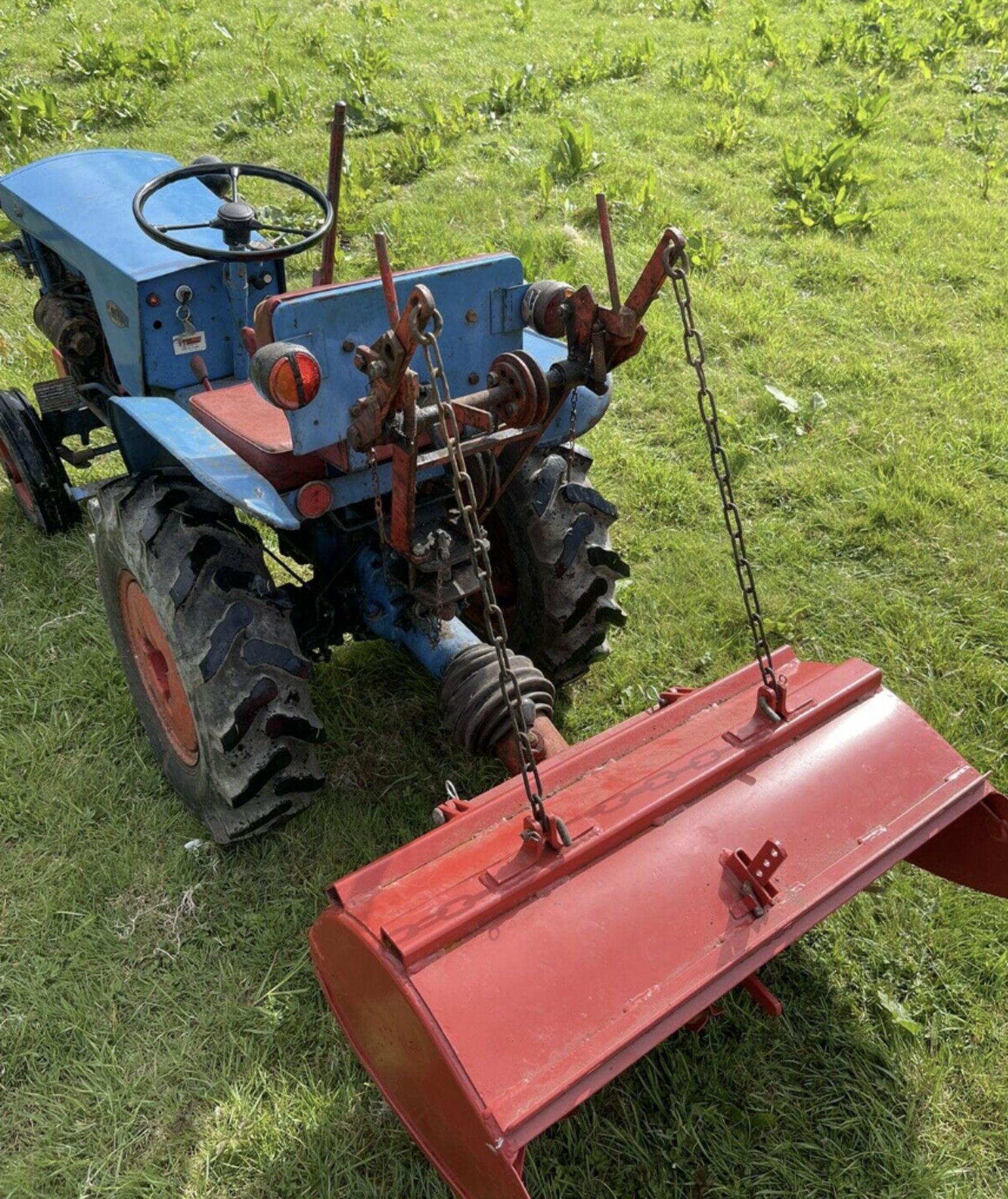 Gutbrod tractor and rotavator - Image 7 of 9