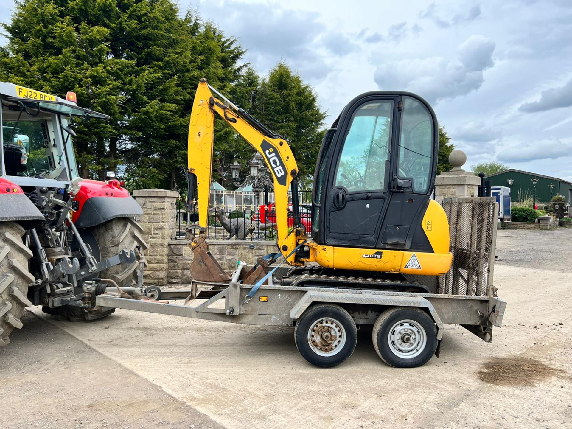 2013 JCB 8018 1.8 Ton Mini Digger With Indespension 2.7 Ton Plant Trailer Runs Drives "PLUS VAT" - Image 8 of 28