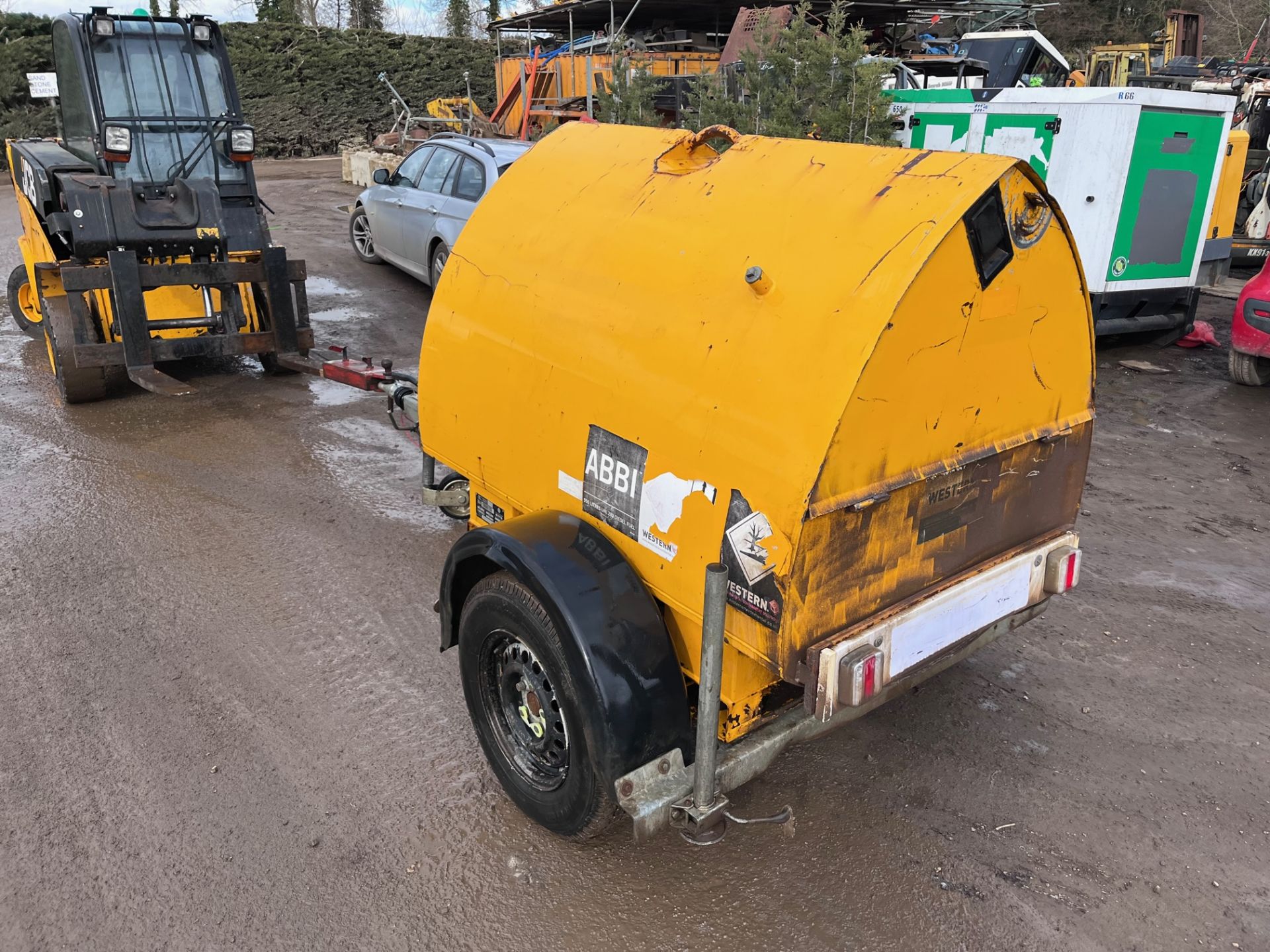 2011 Western Abbi 950 litre diesel bowser, manual pump *PLUS VAT* - Image 3 of 4