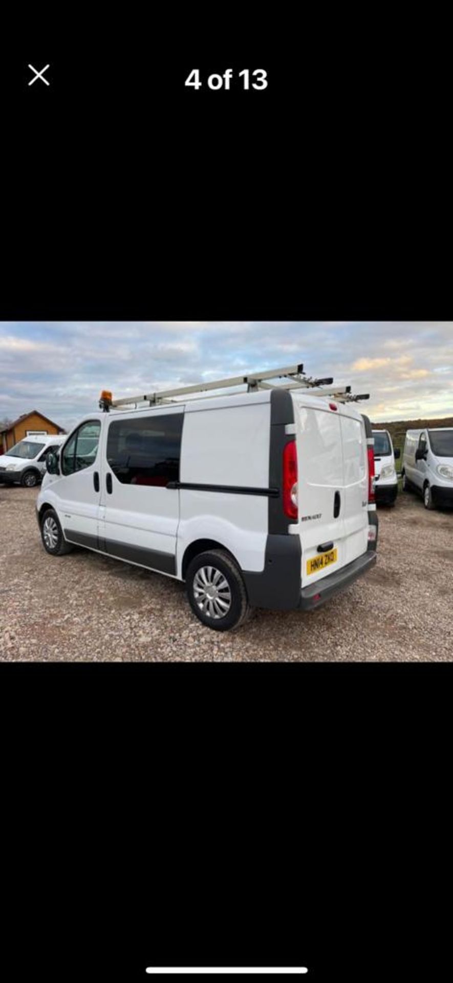 2014 RENAULT TRAFIC SL29 DCI WHITE PANEL VAN *NO VAT* - Image 6 of 13