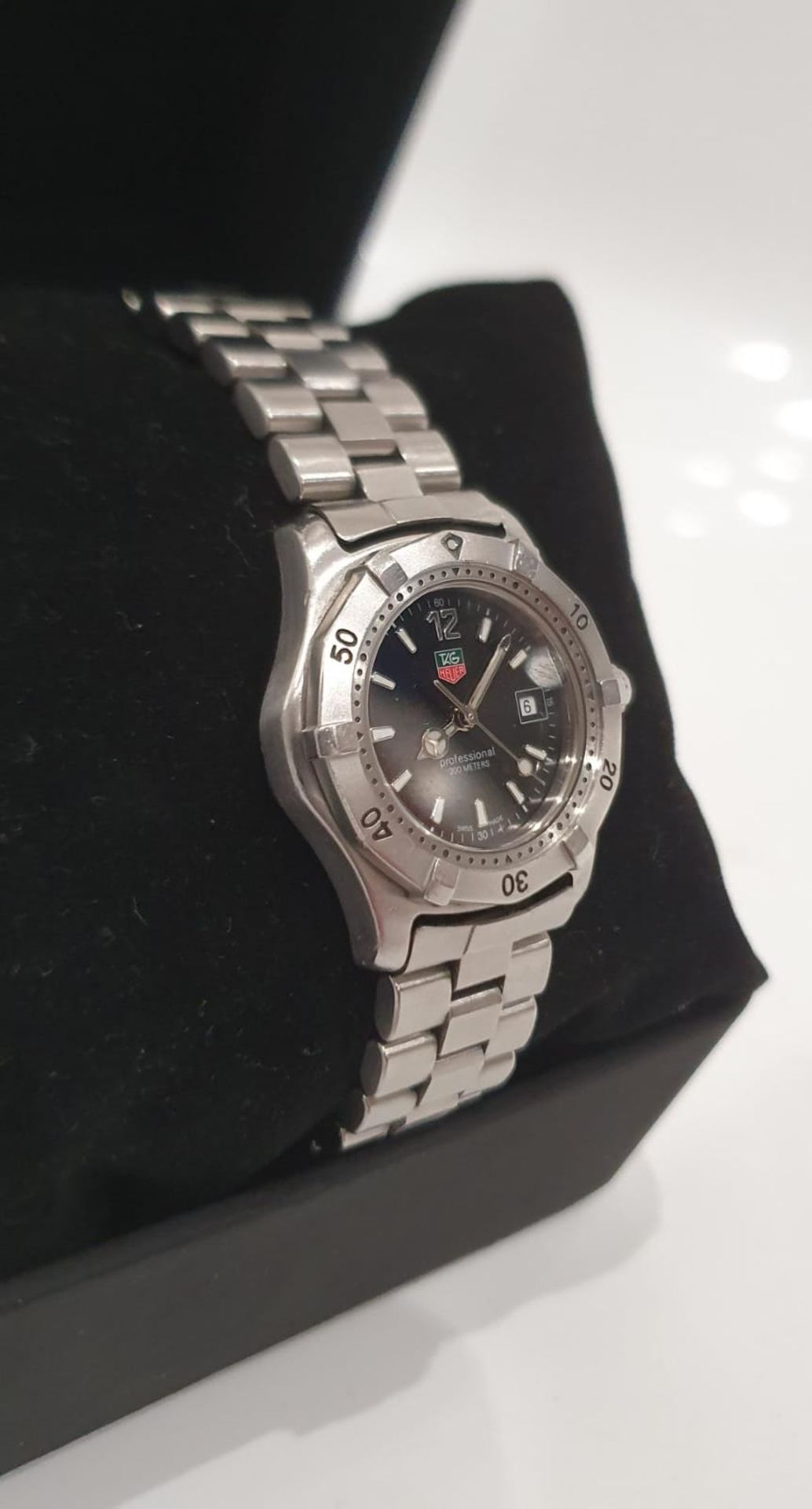 TAG HEUER PROFESSIONAL WOMENS WATCH, Black & Steel, STUNNING WATCH *NO VAT* - Image 7 of 8