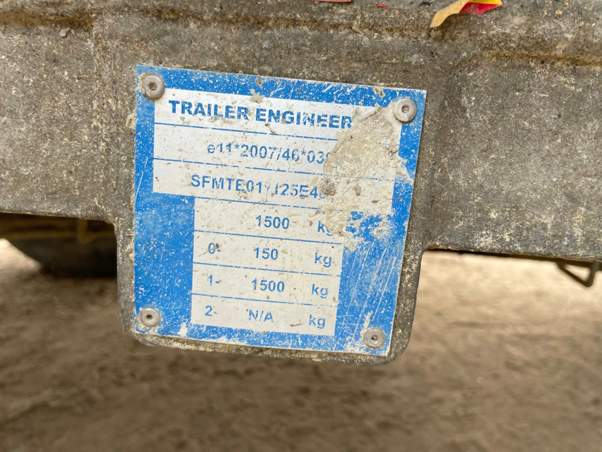 TRAILER ENGINEERING SINGLE AXLE DIESEL PRESSURE WASHER BOWSER TRAILER *PLUS VAT* - Image 6 of 13