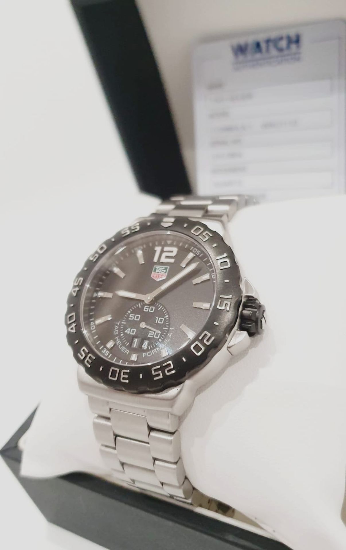 TAG HEUER F1 GRANDE DATE 42mm Mens STEEL Swiss Watch *NO VAT* - Image 3 of 9