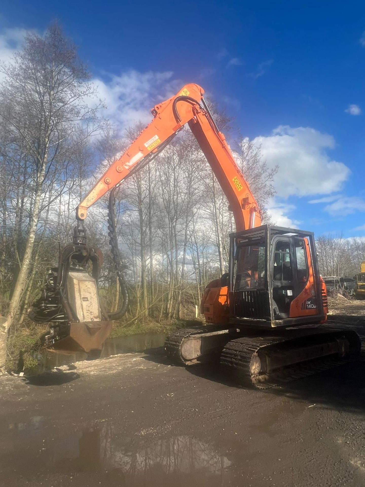 2014 Doosan DX140lc 14 Ton Digger/Excavator with Tree Harvesting Head *PLUS VAT*