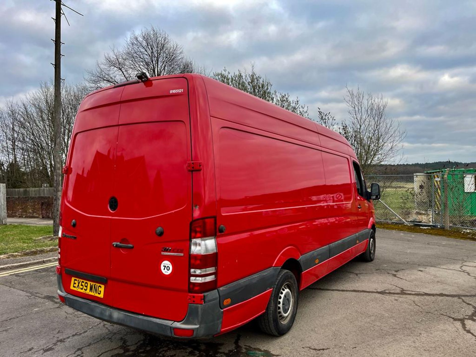 2009 MERCEDES SPRINTER 311 CDI LWB RED PANEL VAN *NO VAT* - Image 5 of 11