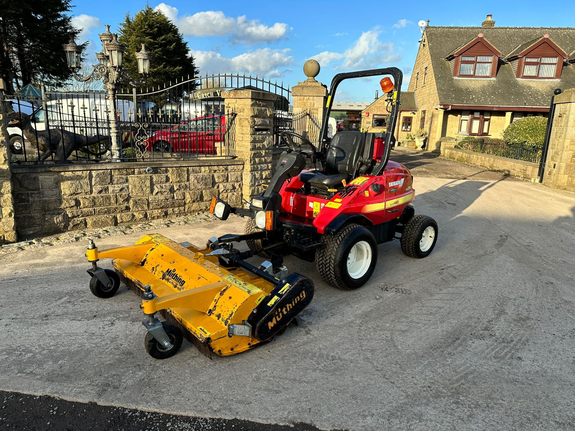 2015 Shibaura CM374 4WD Outfront Ride On Mower With Muthing 1.6 Metre Flail Deck *PLUS VAT*