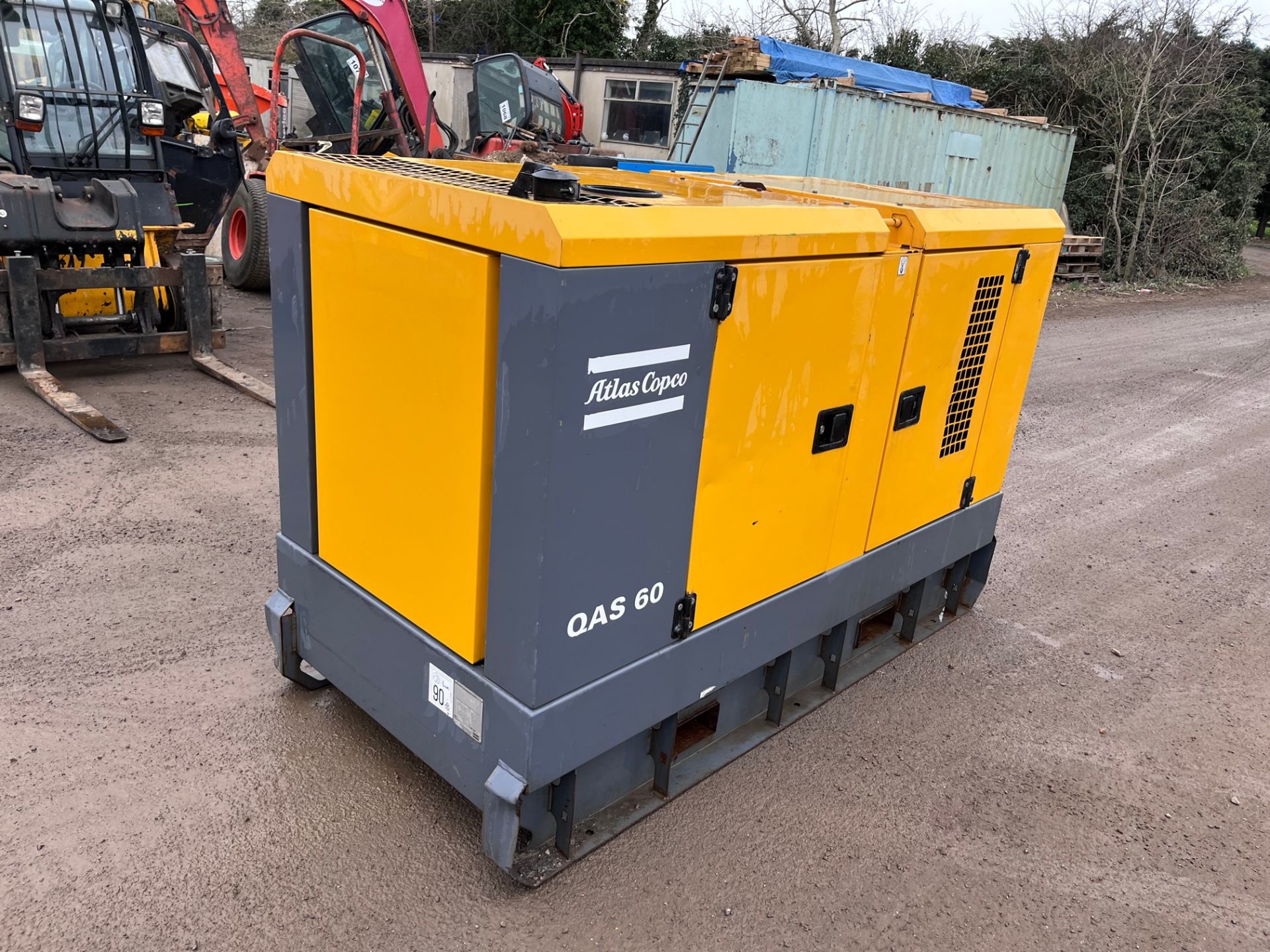 2015 Atlas Copco 60 KVA Silent generator, 11000 hours, Perkins turbo engine *PLUS VAT* - Image 2 of 7