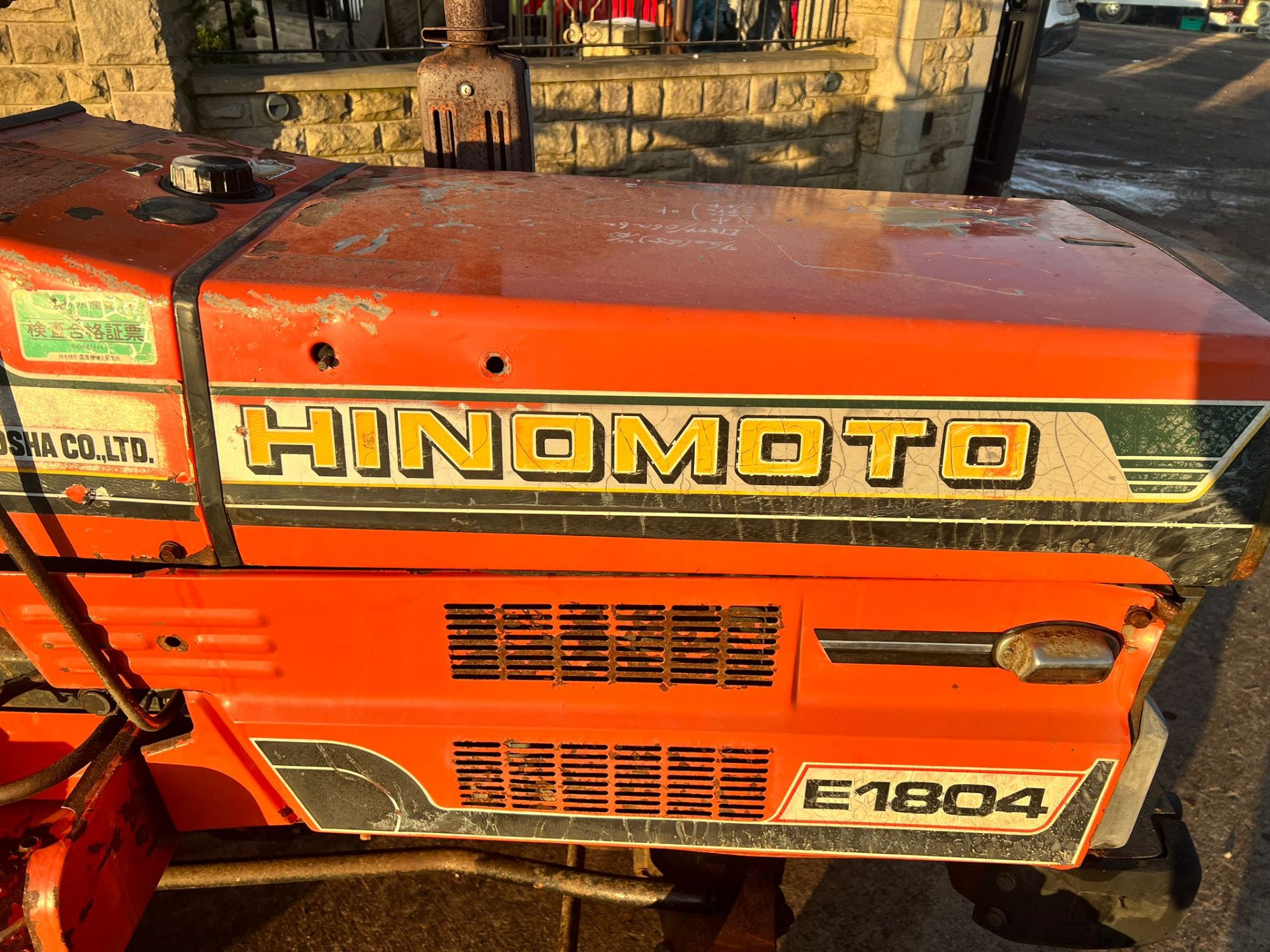 Hinomoto E1804 18HP 4WD Compact Tractor With Hinomoto PS1320 Rotavator/Tiller *PLUS VAT* - Image 9 of 15