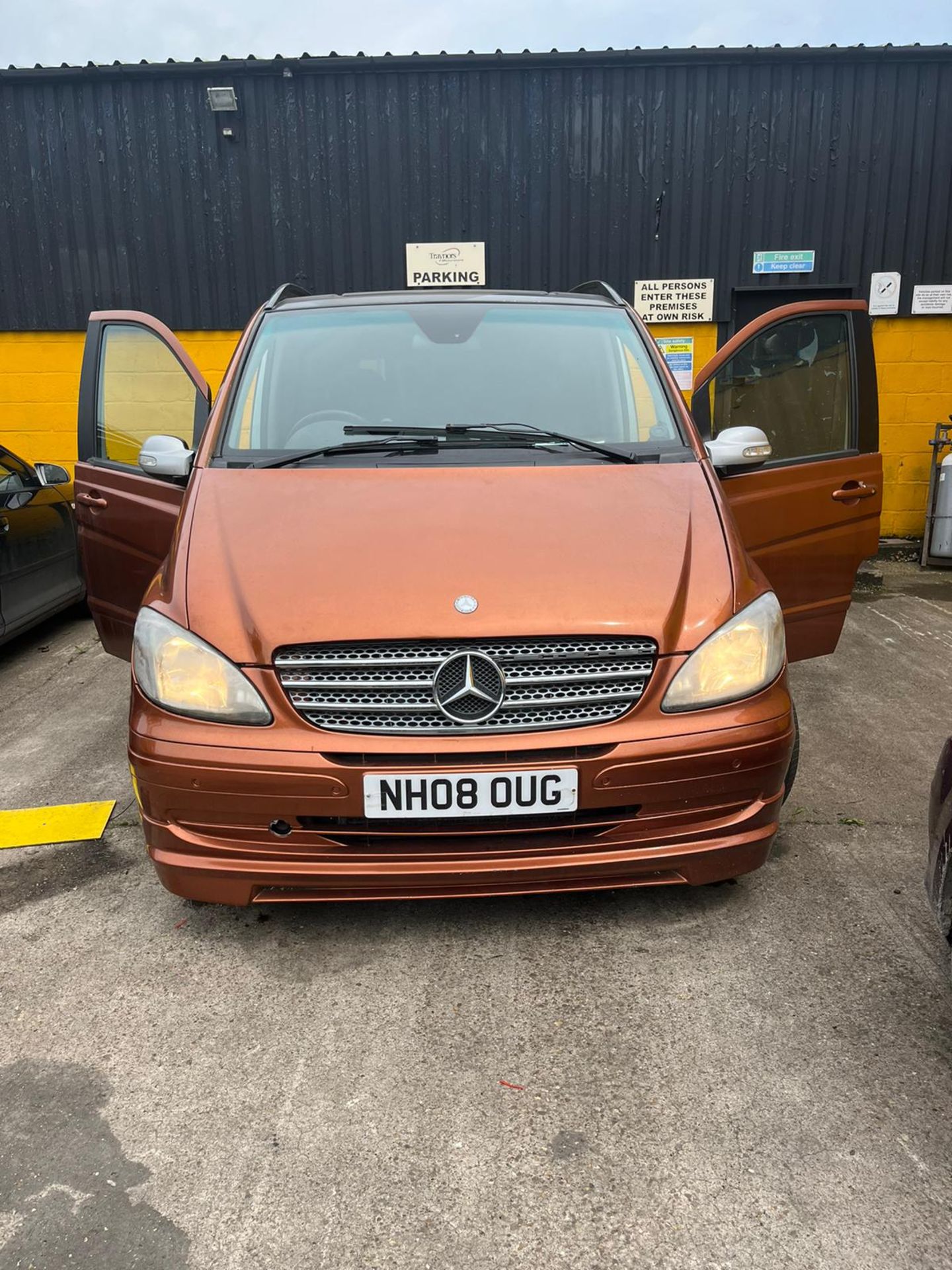 2008 MERCEDES VIANO AMBIENTE CDI ELWB A ORANGE VAN DERIVED CAR *NO VAT* - Image 2 of 16