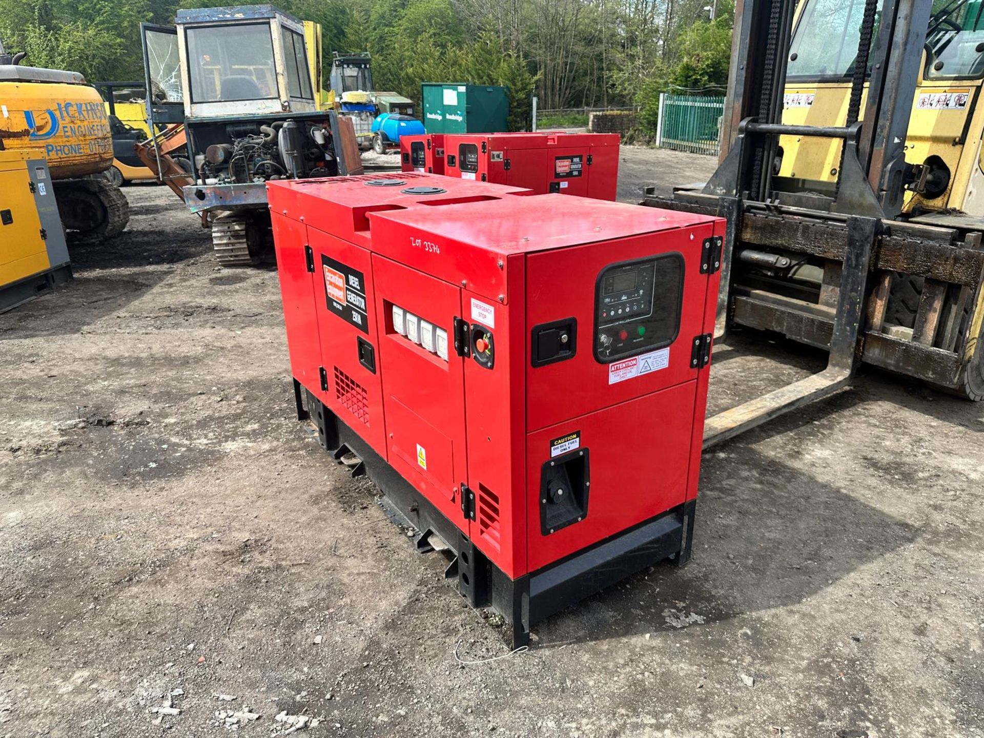 Unused 25KvA Silent Diesel Generator *PLUS VAT* - Image 5 of 12