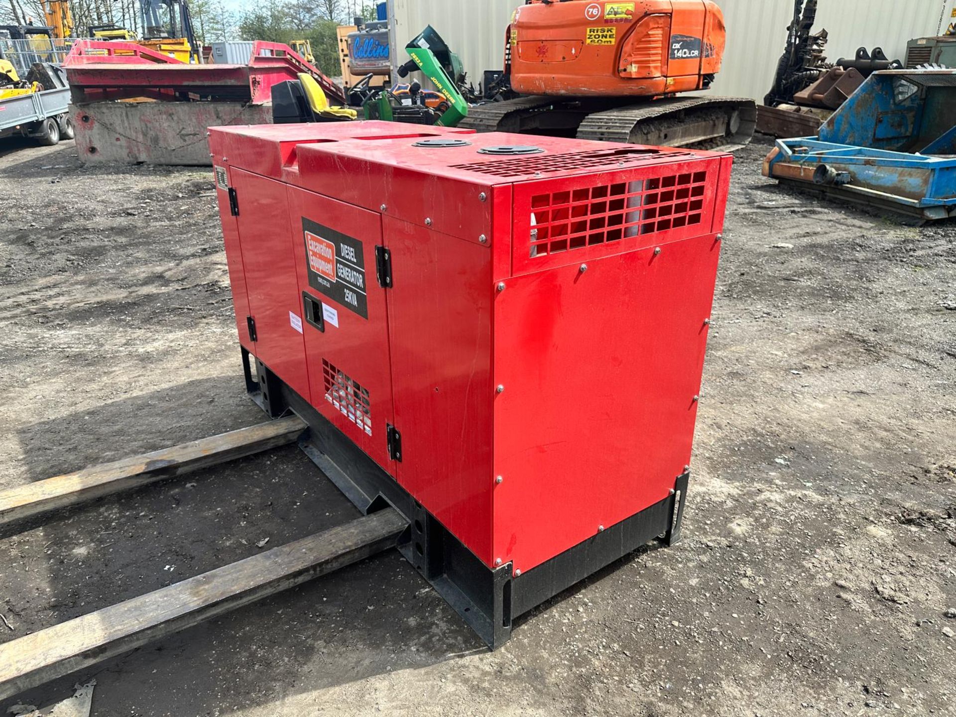 Unused 25KvA Silent Diesel Generator *PLUS VAT* - Image 3 of 12