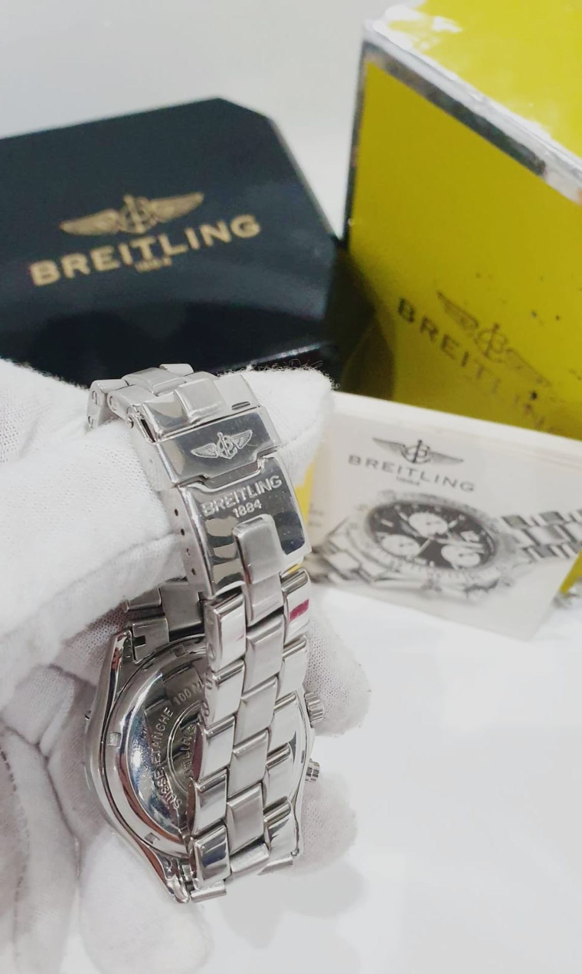 BREITLING CHRONOGRAPH MENS SWISS WATCH NO VAT - Image 5 of 11