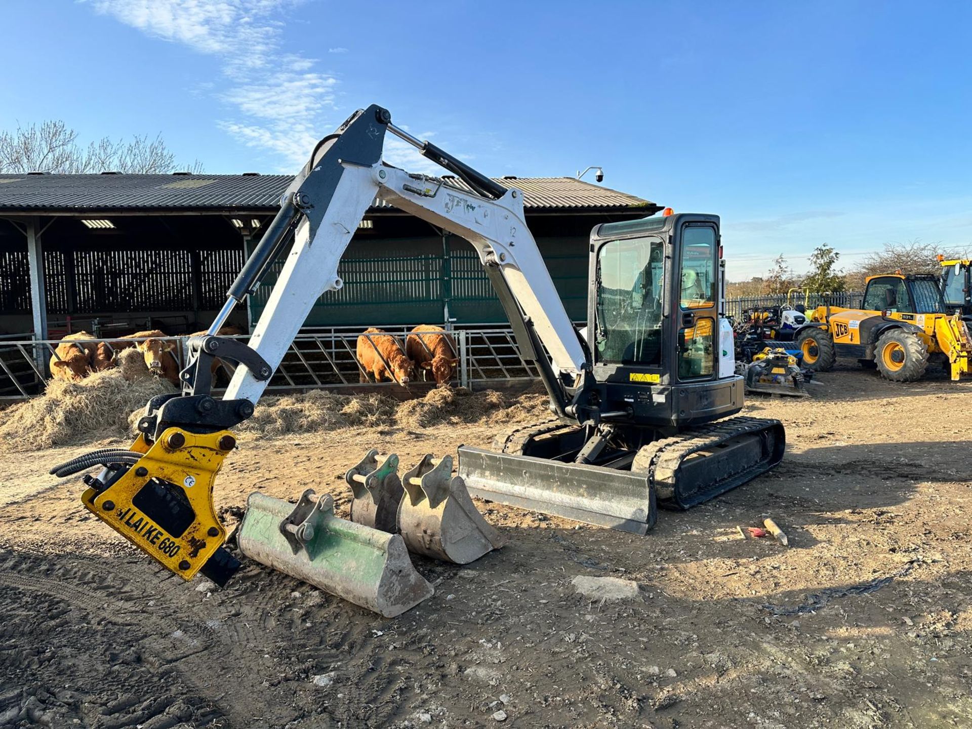 2013 Bobcat E45 4.5 Ton Excavator With Biliakie 680 Rock Breaker *PLUS VAT*