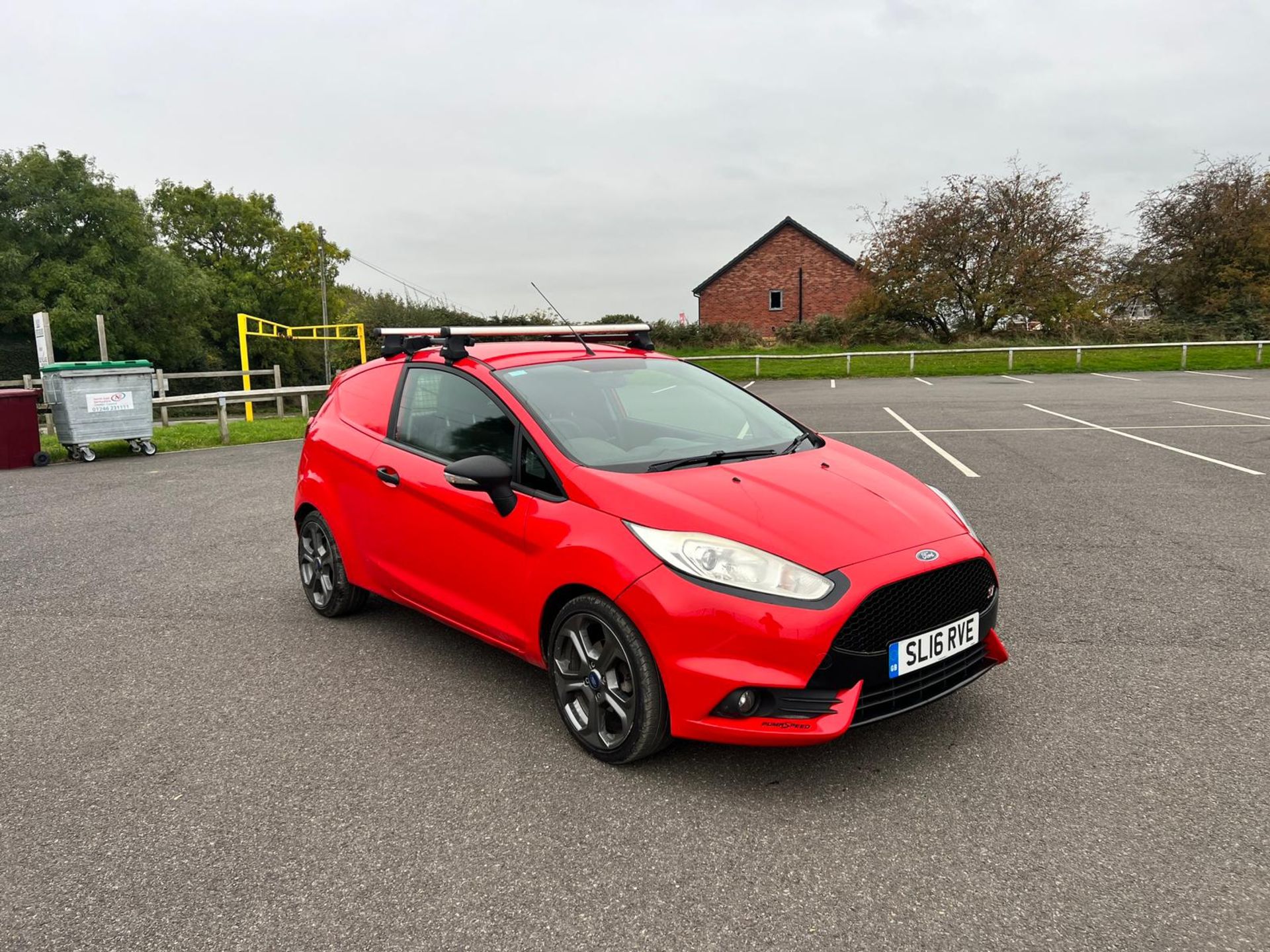 2016 Ford Fiesta 1.5 Diesel TDCI Red Car Derived Panel Van *PLUS VAT*