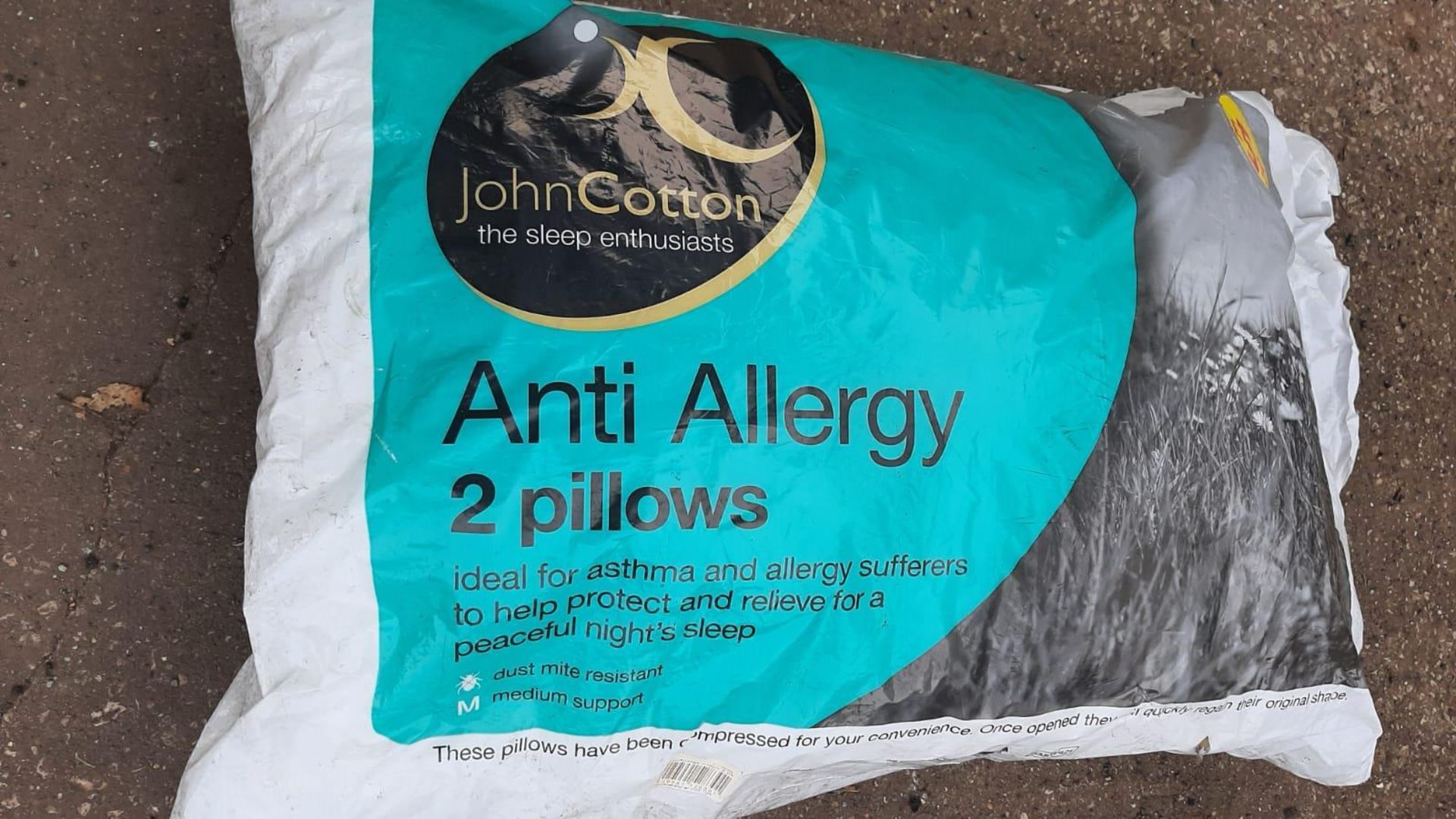 20 X NEW JOHN COTTON TWIN PACK PILLOWS, RRP £5.99 PER PACK *NO VAT* - Image 2 of 3