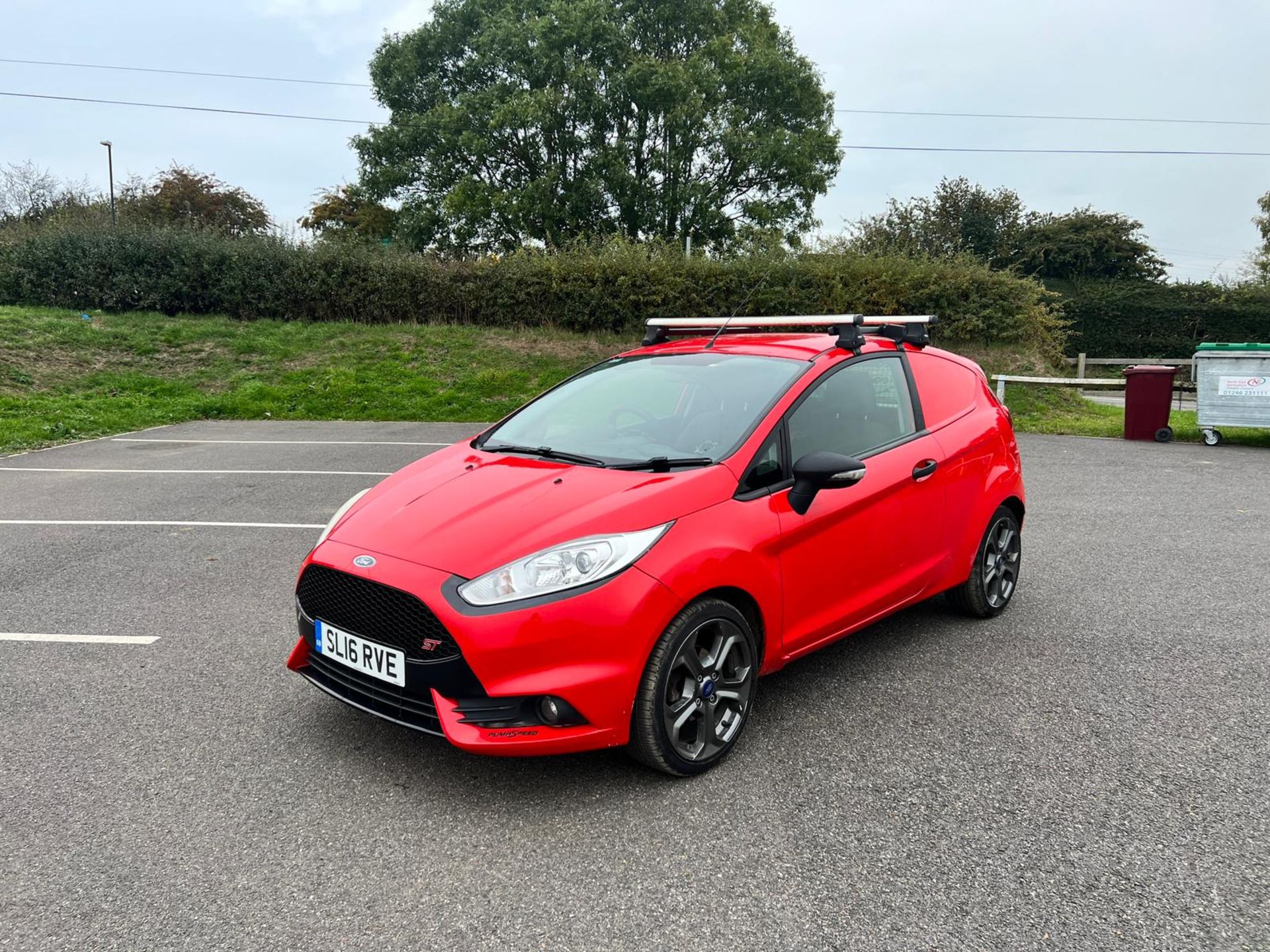 2016 Ford Fiesta 1.5 Diesel TDCI Red Car Derived Panel Van *PLUS VAT* - Image 3 of 29