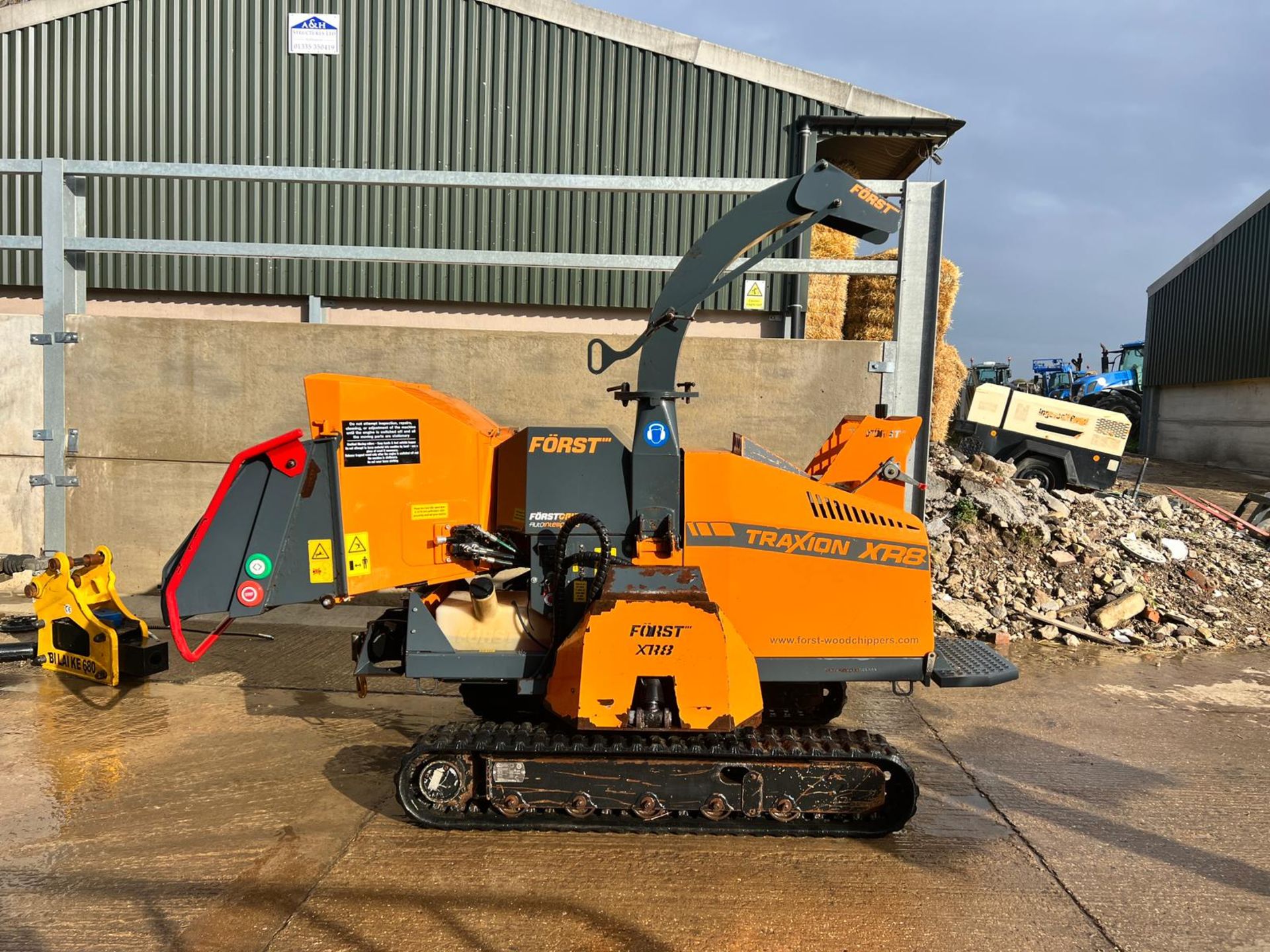 2015 Forst XR8D Traxion 8Ó Hydraulic Lift Diesel Wood Chipper With Winch *PLUS VAT* - Image 3 of 26