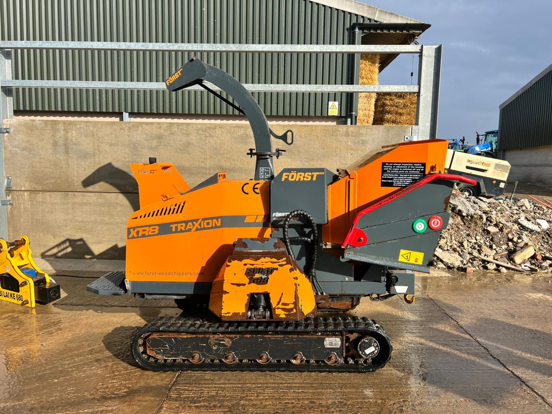 2015 Forst XR8D Traxion 8Ó Hydraulic Lift Diesel Wood Chipper With Winch *PLUS VAT* - Image 4 of 26