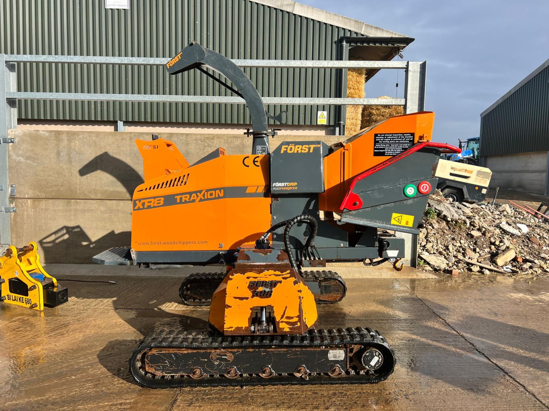 2015 Forst XR8D Traxion 8Ó Hydraulic Lift Diesel Wood Chipper With Winch *PLUS VAT*