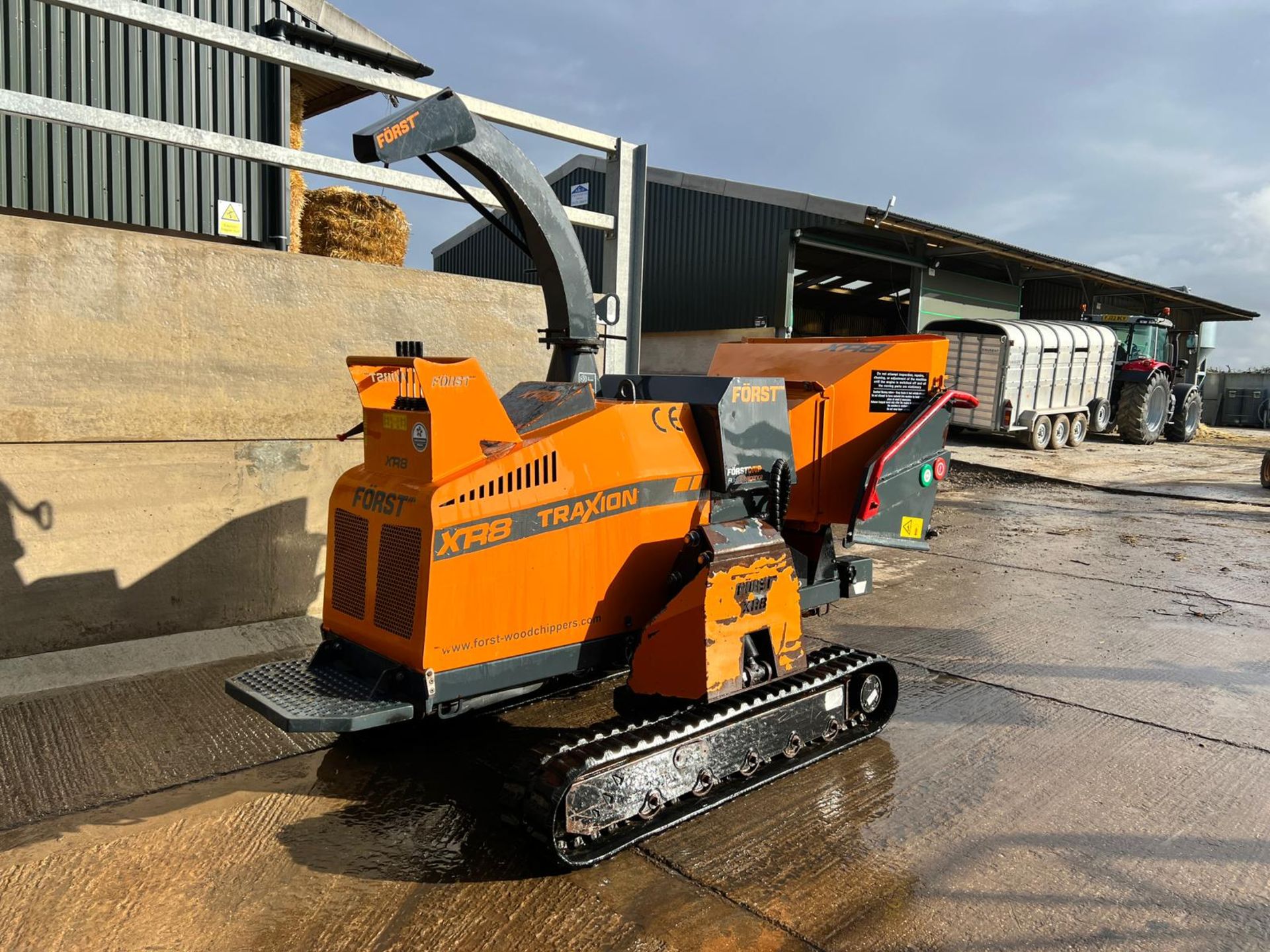 2015 Forst XR8D Traxion 8Ó Hydraulic Lift Diesel Wood Chipper With Winch *PLUS VAT* - Image 5 of 26