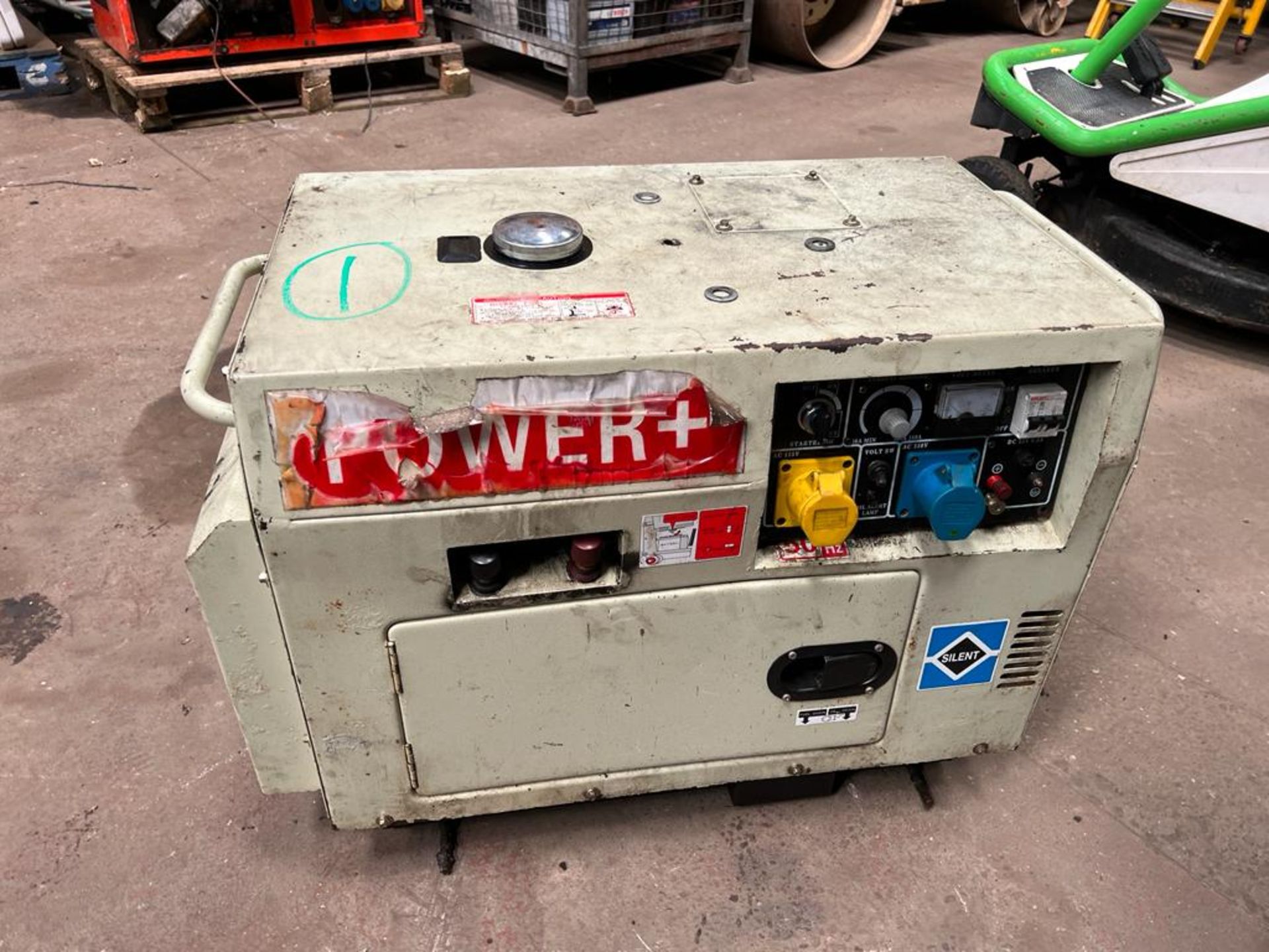 POWER PLUS DIESEL WELDER / GENERATOR, AIR COOLED - 110 & 230V SINGLE PHASE, IN WORKING ORDER *NO VAT