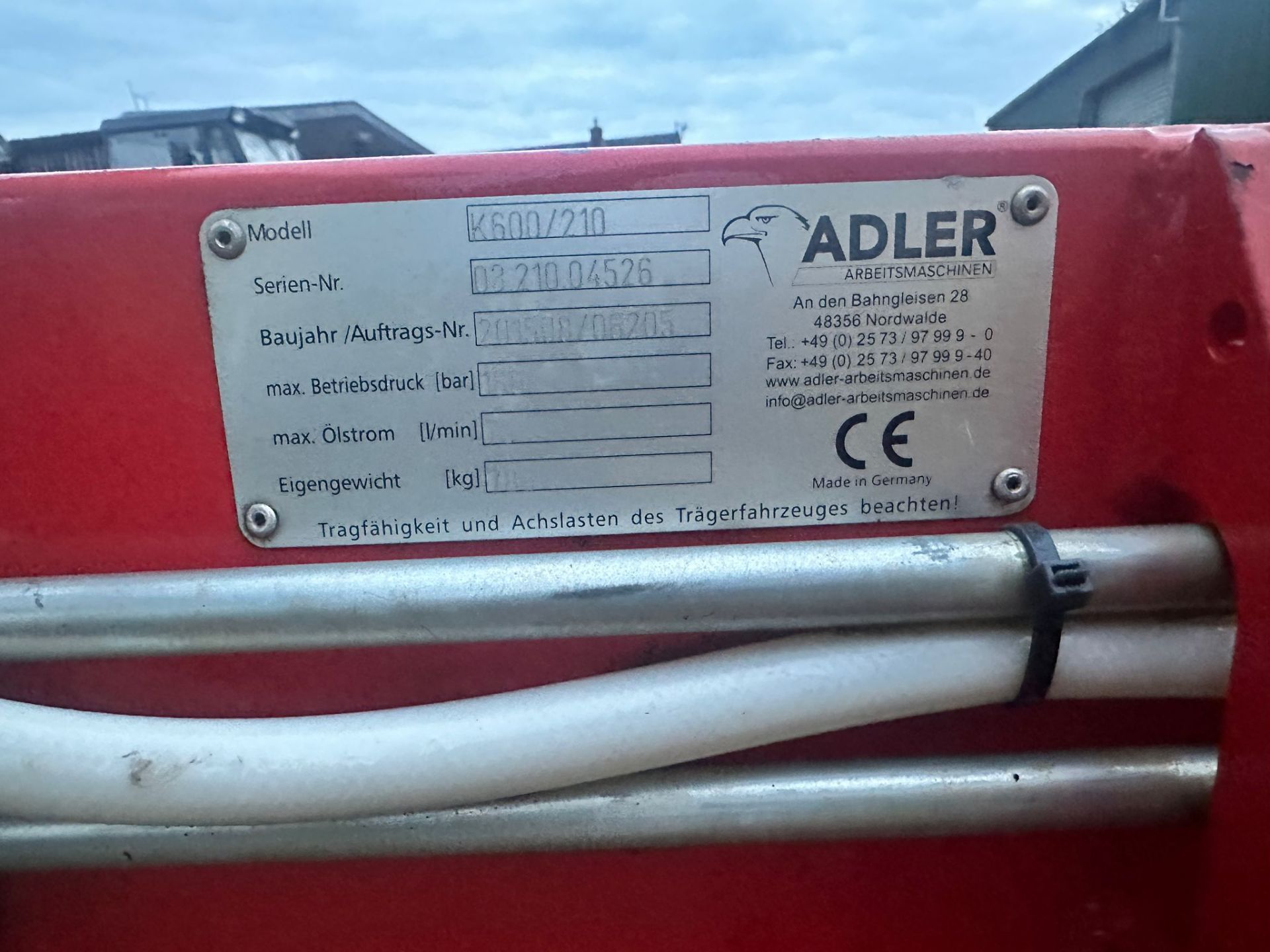 Conquip/Adler K600 Hydraulic Sweeper Bucket *PLUS VAT* - Image 14 of 17