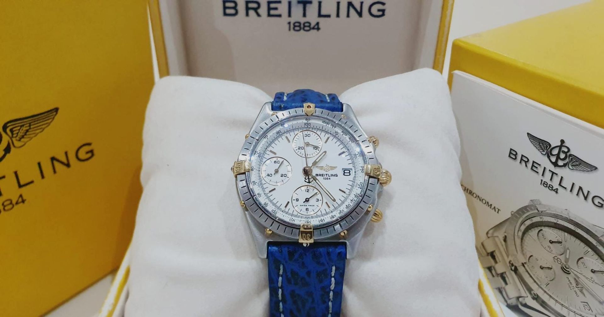 BREITLING CHRONOMAT STEEL & GOLD BI-METAL MENS WATCH NO VAT