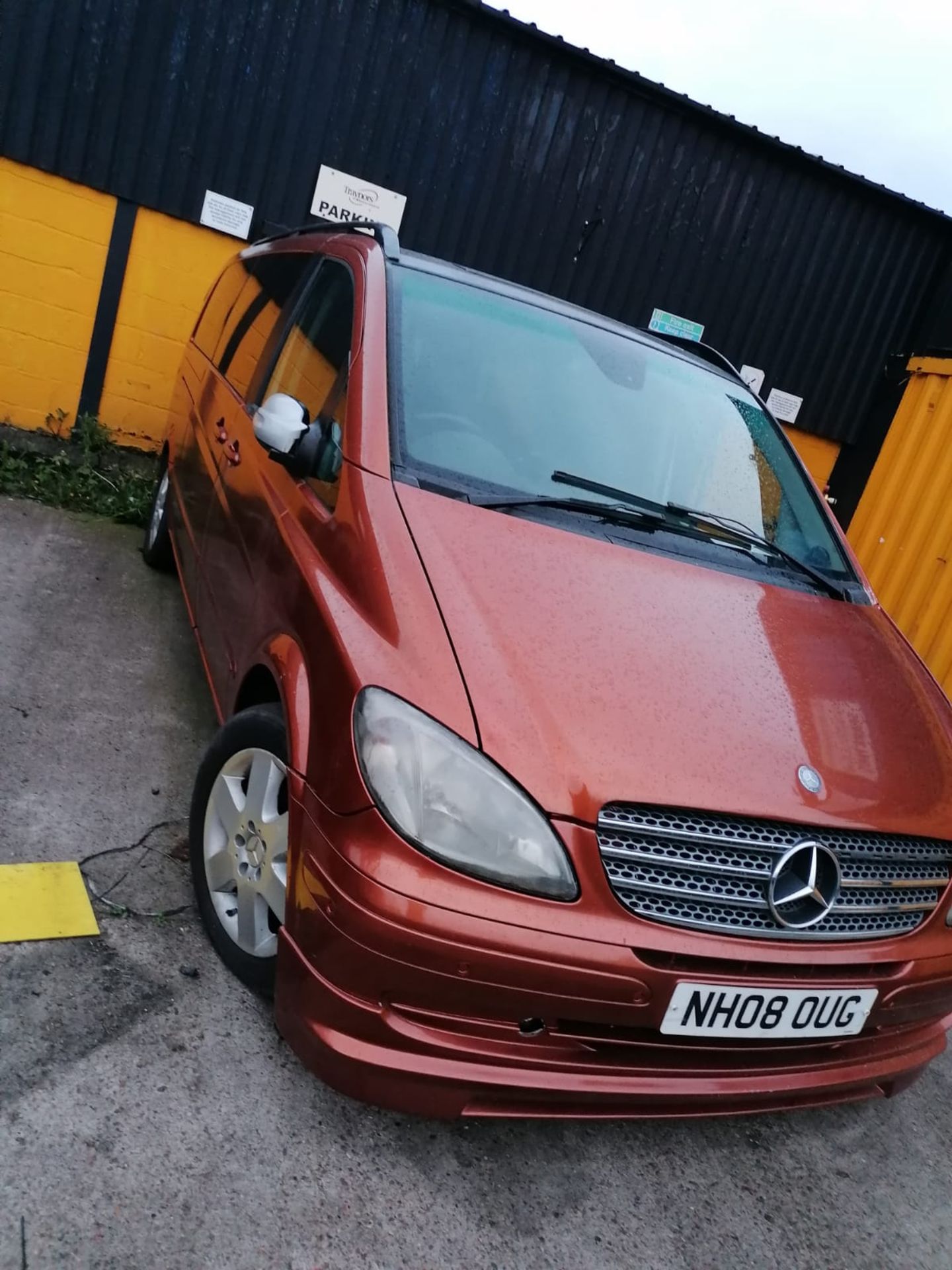 2008 MERCEDES VIANO VITO AMBIENTE CDI ELWB A ORANGE VAN DERIVED CAR *NO VAT*