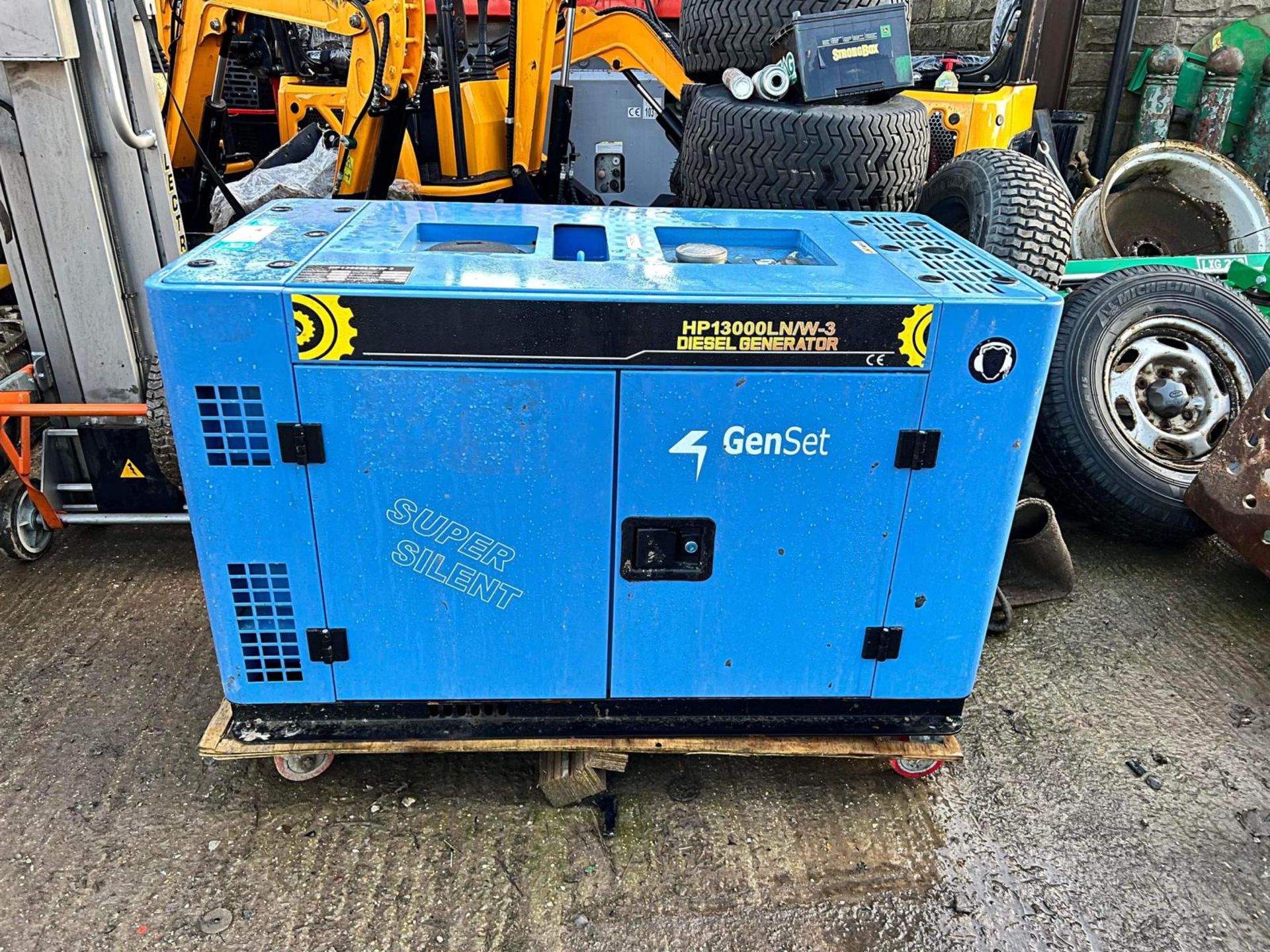 NEW/UNUSED GENSET HP13000LN/W-3 15KVA SUPER SILENT DIESEL WELDER GENERATOR *PLUS VAT*