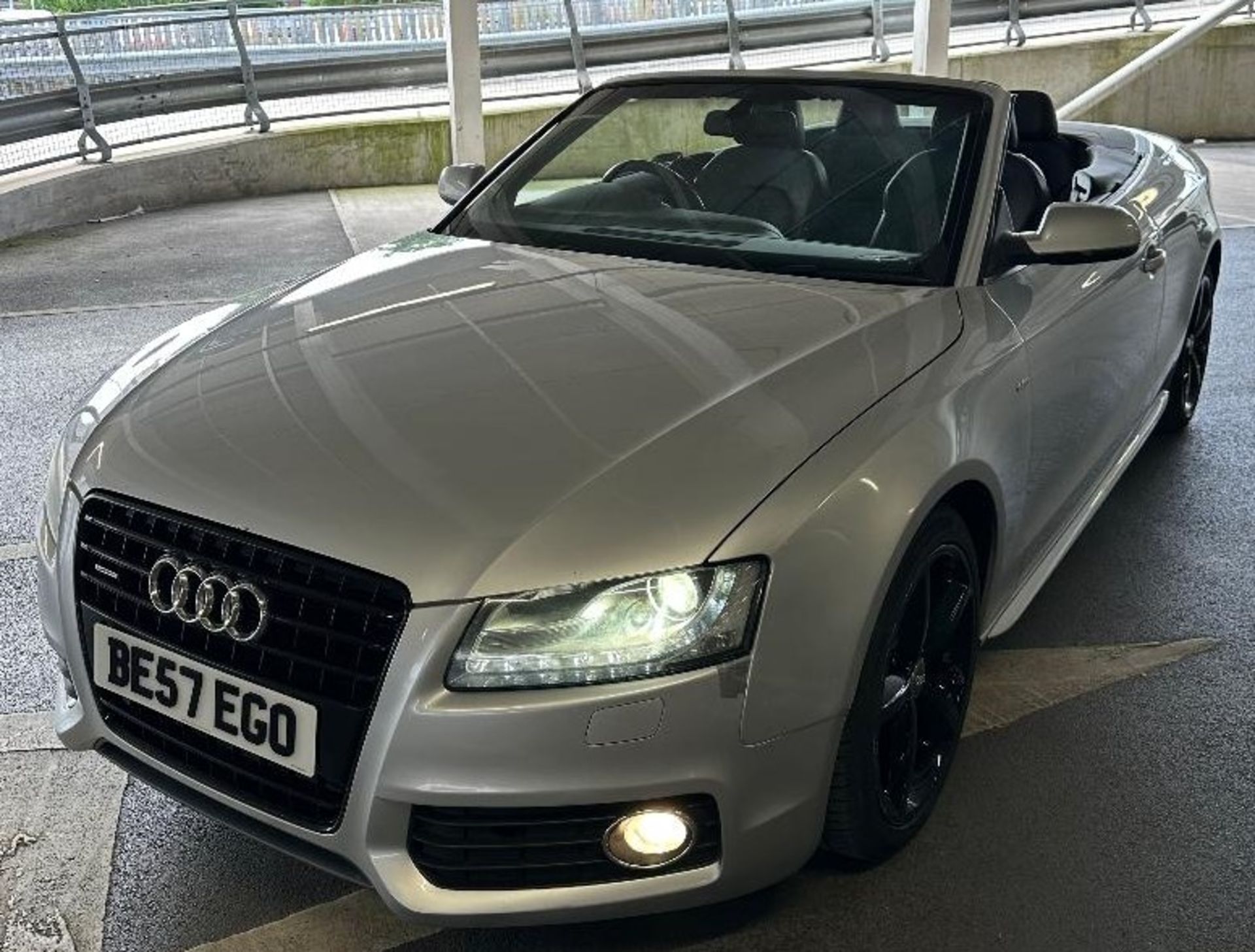 2010 AUDI A5 S LINE QUATTRO TDI CVT SILVER CONVERTIBLE *NO VAT* - Image 6 of 17