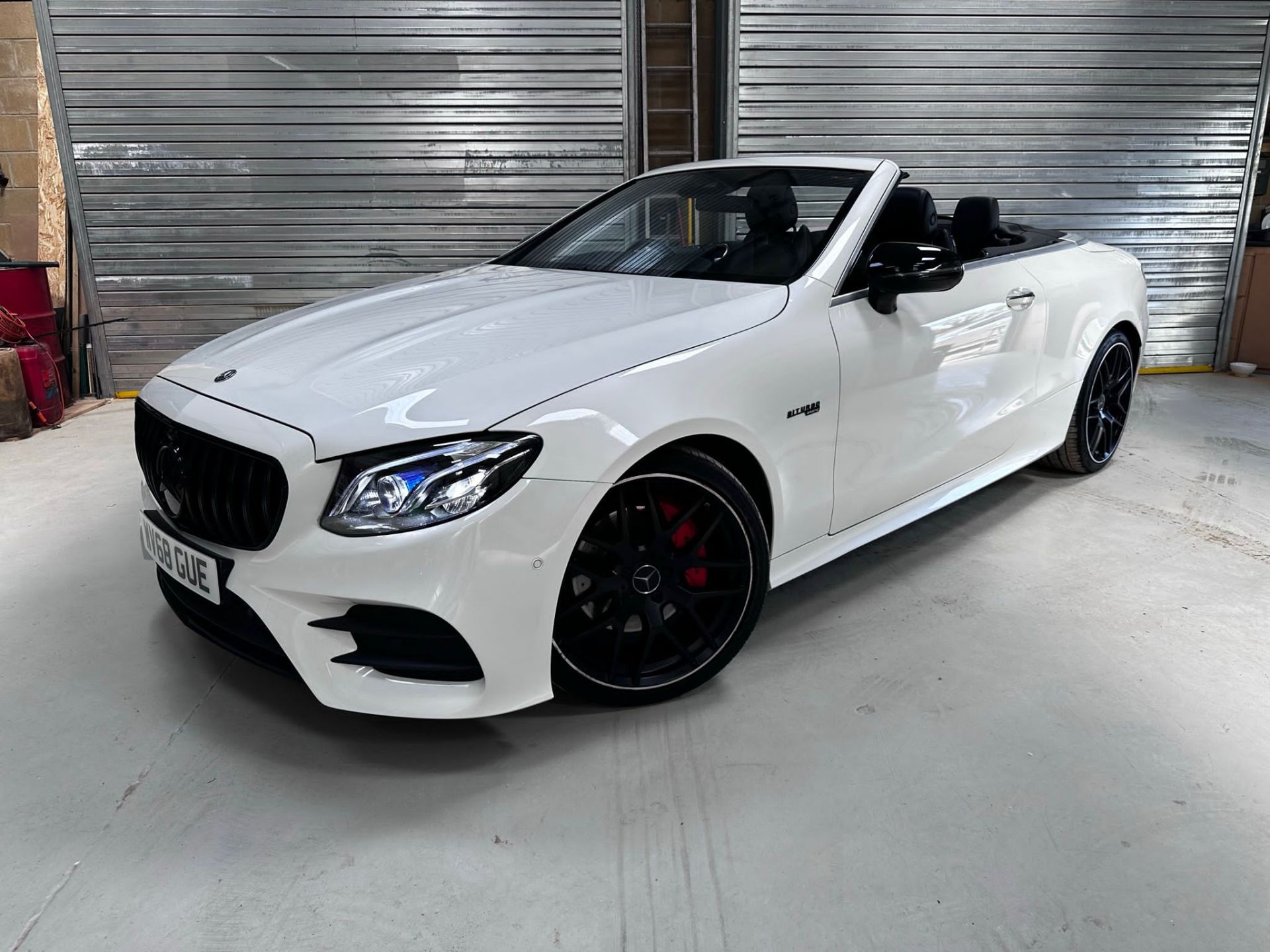 2018/68 REG MERCEDES-BENZ E220 D AMG LINE PREMIUM+ AUTO 2.0 DIESEL WHITE CONVERTIBLE *NO VAT* - Image 2 of 13