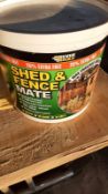Shed and Fence Paint Rustic Red 5 Liter Tub All New x 2 *NO VAT*