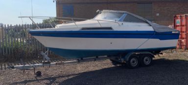 Stewart Stephen’ 21ft Motor Cruiser, Chevy V8 Jet Driven Inboard Engine C/W Trailer *NO VAT*