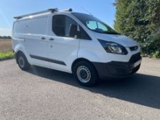 2016/66 REG FORD TRANSIT CUSTOM 310 2.0 DIESEL WHITE PANEL VAN, SHOWING 0 FORMER KEEPERS *PLUS VAT*