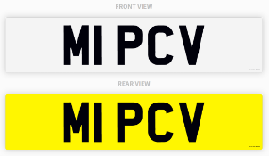 PRIVATE REGISTRATION "M1 PCV" NO VAT