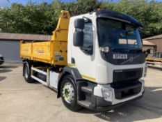 2017 VOLVO FL 18 Ton 3 WAY TIPPER EURO 6 INSULATED BODY *PLUS VAT*