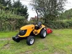 JCB 323HST 23HP 4WD COMPACT TRACTOR WITH KILWORTH 1.1 METRE ROTOBURIER STONE BURIER *PLUS VAT*