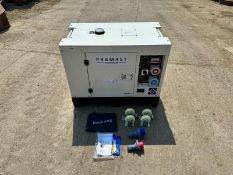 2022 PRAMAST VG-R110 11KVA SILENCED GENERATOR *PLUS VAT*