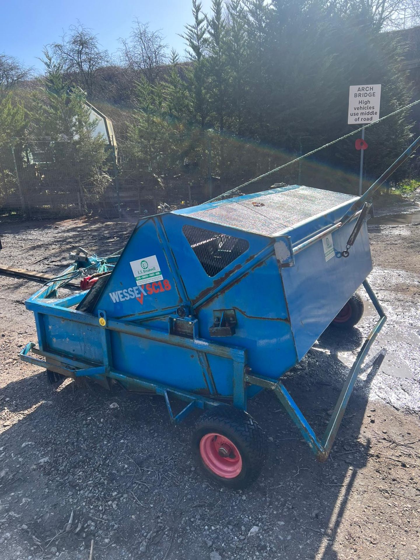 WESSEX SC18 TOW BEHIND PTO SWEEPER COLLECTOR *PLUS VAT*