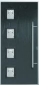 8 x BRAND NEW YALE TROJAN 32x1200mm High Quality Stainless Steel Door Handles *NO VAT*