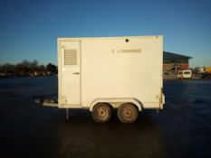 BANBURY TRAILERS 2 TON TWIN AXLE BOX TRAILER, SIDE AND REAR DOOR *PLUS VAT*