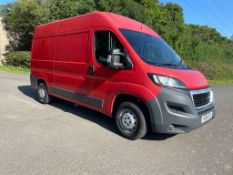 2015/15 REG PEUGEOT BOXER 333 L2H1 HDI 2.2 DIESEL MANUAL RED PANEL VAN, SHOWING 0 FORMER KEEPERS