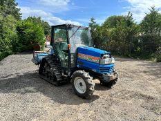 ISEKI GEAS 33S SEMI TRACKED CRAWLER TRACTOR WITH ROTAVATOR *PLUS VAT*