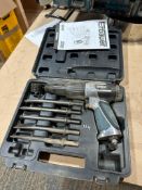 Erbauer air chisel and hammer set in case